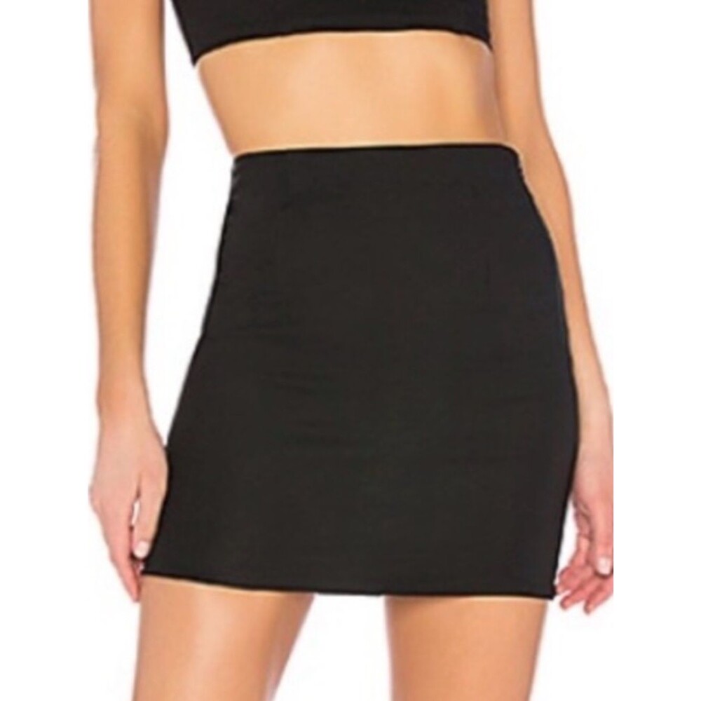 by the way. Black Mini Skirt